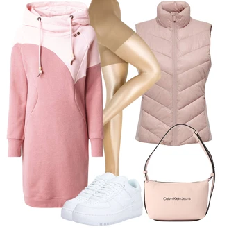 Outfit s Hnědá/Růžová/Fialová/Béžová Krátká Vest/Prošitý Prslušenství/Puffer Vest/Peřová Vest/Jezdecká Vest/Lehký Prslušenství Only "Cool vzhled na jaro"