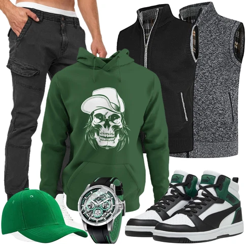 Elegant Grün/Dunkelgrün Partner Hoodie/Hoodie/Sport Hoodie/Unisex Hoodie/Ausgefallener Hoodie knut Fashion & Streetwear kombinierenLook: Elegant, Skater, Moderne, Sportlich, Rap, Goa, Schön, Uni, Casual, Vintage, Streetwear, Unisex, Reggaeton, Workwear
