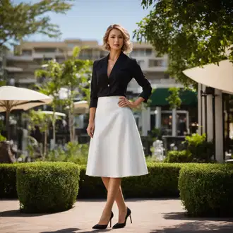 Skirt outfits for wedding "Črno-belo gostujoče oblačilo za potrditev"