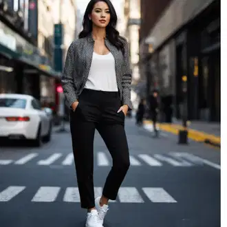 Ležerne kombinacije za ured "Crno Bijeli Stil"