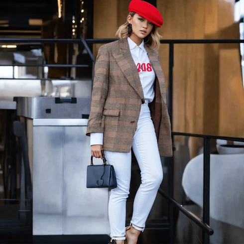 Kombinace Bílá/Khaki/Béžová Kalhoty Jeggings/Úzká Kalhoty/Legíny s Rozparkem/Pletený Legín/Manšestrový legíny/Střmenová Kalhoty/Tregíny/Skinny Kalhoty/Kalhoty se Štěrbinou LOLALIZA kombinovat s Bílá/Khaki/Béžová Jeggings/Úzká Kalhoty/Legíny s Rozparkem/Pletený Legín/Manšestrový legíny/Střmenová Kalhoty/Tregíny/Skinny Kalhoty/Kalhoty se Štěrbinou LOLALIZA