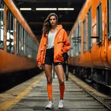 Kombinacije za zimu s bijelim tenisicama bez vezica image