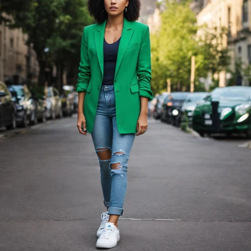 Kombinirajte Tirkizna/Zeleno Odijelo Casual Sako/Kratki Sako/Sako Jakna/Dugi Sako/Oversize Sako/Elegantni Sako/Boyfriend Sako/Kožna jakna za muškarce/Sakoi za Bluzu italy moda