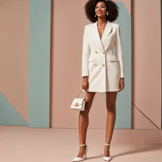 Suit outfits "Elegantni beli zabavni videz"