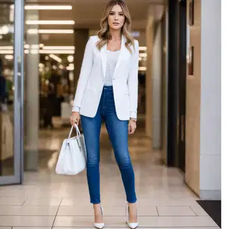Ležerne kombinacije za ured "Elegantni Blazer Outfits"