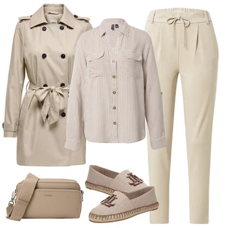 Outfit s Béžová/Hnědá/Fialová Espadrille pantofle/Espadrilka/Mokasín/Polobotek Polo Ralph Lauren "Elegantní jarní outfity"