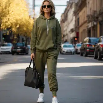Outfit s Zelená/Světle Zelená/Khaki/Neonové barvy/Tmavě Zelená Dámský Svetr/Fleecový Svetr/Svetr s kapucí/Svetr S Kapucí/Pletená mikina s kapucí/Partnerská Mikina/Sportovní mikina/Unisex Mikina S Kapucí/Vintage mikina/Sportovní mikina Lascana "Elegantní Podzimní Outfity"