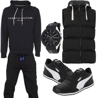 Frühlings Outfits Leichte mit Schwarz Unkategorisiert Puma "Freizeit Outfit"
