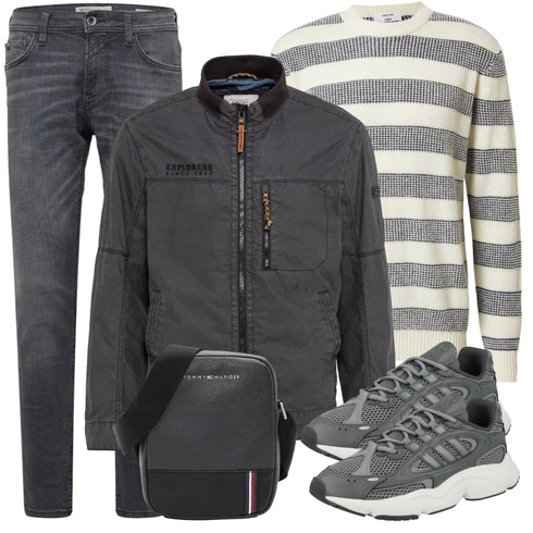Grau/Dunkelgrau Mantel Camel Active kombinieren mit Grau/Dunkelblau/Dunkelgrau/Hellgrau Thermojeans/Slim Fit Jeans/Winterjacke/Leder Schuhe/Tapered-Jeans/Herren Lederjacke/Regular-Fit Jeans/Lederjacke/Sportschuhe/Straight Leg Jean/Damen 7/8-Länge Jeans/Low Rise Jean/Biker Jeans Tom Tailor Denim