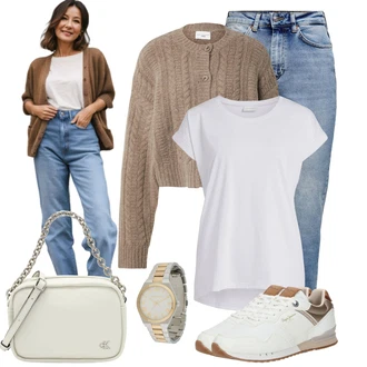 Krásný Outfit s Světle modrá/Modrá Rovná Džína/Zužující se Džíny/Girlfriend Džíny/Boyfriend Džínové kalhoty/Vintage džíny/High Waist Džínové Kalhoty/Zimní bunda/Mom Jean/Dad Džíny/Džíny s Rozparkem/Kožená Pánská Bund Only "Outfity na volný čas"Look: Styl, 90tá léta, Klasické, Cool, Krásný, Vintage