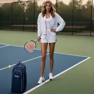 Outfit sa Bijela/Crna Tankini Set/Majica na špagete/Push-up tankini/Top Bez Rukava/Tankini top/Tankini komplet/Sportka majica bez rukava/Neckholder Tankini/Majica Bez Rukava Only "Hladni Teniski Izgled"