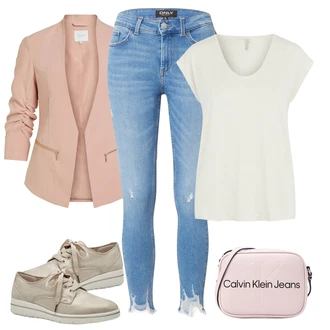 Outfit sa Bež/Smeđa/Kaki Vintage cipela na vezanje/Ortopedska Cipela/Meka Cipela/Kožna Tenisica/cipela za zdravlje/Udobna Cipela/neformalna cipela/Tenisica Za Hodanje/Cipela Na Vezanje/Oxford Cipela/Veganska cipela/Ljetna Tenisica/Mricinska cipela Tamaris "Lagana odjeća"