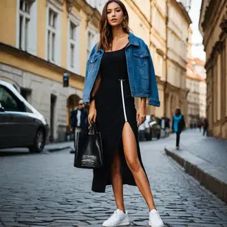 Outfit inspiracije 90-ich sa Plava/Smeđa Tradicionalni kardigan/Vintage Jakna/Kratka Traper Jakna GAP, Torba Calvin Klein "Koncertno ljetni Izgled"Look: Rock 'n' Roll, Lav, cool, 90-ich, Mom, Francuske, Princeze, 60-ih, 80-te roky, Chic, klasický, Udobna, Kpop, Boja, Prevelik, Premium