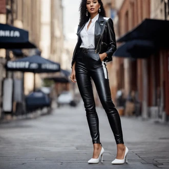 Chic outfity Večeře s Béžová/Bílá/Žlutá/Krémová Halenka s Potiskem/Crash blůza/Vzorovaná Halenka/Oversize Halenka Hailys "Kožený Schwarz Weiß Stil"Look: Bar, Svátek cukru, Biřmování, Večeře, Elektro, Galavečer, Ibiza, Výročí, Párty, Popový koncert, Rave, 30. narozeniny, 40. narozeniny, 50. narozeniny, 60. narozeniny, Den na pláži, Koncert, Narozeniny