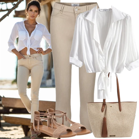 Kombinace Léto Béžová/Khaki Rovná Kalhoty/Skinny Kalhoty/Bengaline Kalhoty/Tregíny/Navlékací Kalhoty/Obleková Kalhoty/Strečová Kalhoty/Úzká Kalhoty/Střmenová Kalhoty/Kalhoty se Štěrbinou jjxx