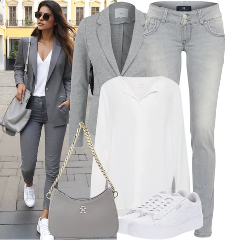 Kombinace Šedá/Hnědá/Béžová/Bílá/Krémová/Khaki Halenkové Body/Blůza s knoflíčkem/Halenka se Stojatým Límcem/Dlouhá Halenka/Halenka s Dlouhým Rukávem/Oversize Halenka/Oversize Muselínová Blůza/Slip-on Halenka/Tunikové Tričko Vila kombinovat s Šedá/Světle šedá Slim Fit Džíny/Zužující se Džíny/Kožená Pánská Bund/Džíny s Rozparkem/Push up Džín/Kožené Boty/Džín s Nízkým Pasem/Džíny s Nízkým Sedem/Džíny Regular Fit/Kožená bunda/Kotníková Bota LTB