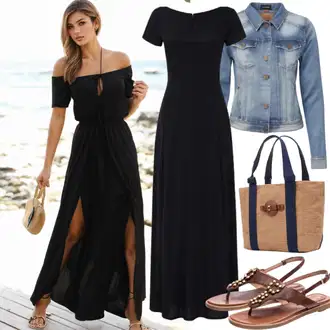 Kombinacije za zabavu Boho sa Pink/Bež/Plava BasketBag/torba od rafije/Torba za plažu art of polo "Ljetni izgled"Look: Vintage, Boho, Premium, Retro, Elegantan, čudný, Traditional, Safari