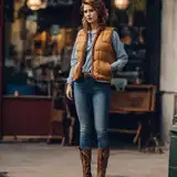 Tradiční zimní outfity z džínoviny image