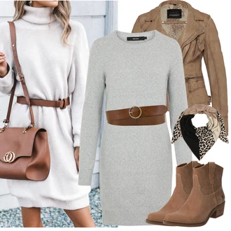 Outfit s Hnědá/Béžová/Šedá/Khaki Vintage Bund/Přechodné Bundy/Letní Bund/Kožené Bund/Motorkářská bunda/Kožená vintage bunda/Neobvyklá bunda/Motorkářské Bund Oakwood "Stylový look na jaro"