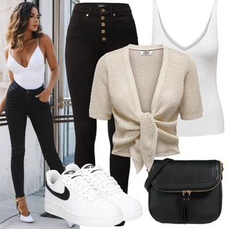 Zima Outfit s Černá/Žlutá/Khaki/Vínová Manšestrový Legíny/Legíny s Vysokým Pasem/Kalhoty s Vysokým Pasem/Jeggings/Pletený Legín/Push up Kalhoty/Skinny Kalhoty/Tregíny Only "Cool vzhled na jaro"