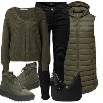 Motor Outfit sa Crna Jeggings/Skinny Hlače/Motociklistička hlača/Biciklistička Hlača Only "Lagana odjeća"Look: Motor, Jahanje