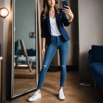 Kombinacije od trapera sa Sako Jakna/Pamučni Sakoi/Znojni Sako/Kožna Jakna za Muškarce/Oversize Sako/Boyfriend Sako/Kožna jakna za muškarce/Kratki Sako/Casual Sako made of emotion "Opušteni Šik Outfit"