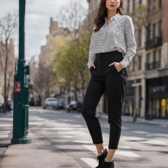 Černobílé outfity "Outfit Černobílý Elegantní"