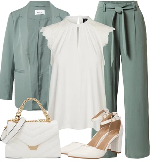 Outfity pro práci Trendový s Bílá/Krémová Bagetová taška/Brašna/Malá Taška/Sportovní Taška Přes Rameno Aldo "Vzhled casual"Look: Elegantní, Fancy, Šik, Trendový, Glamourové, Premium, 20 léta