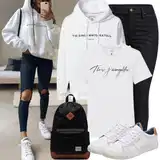 Oversized mikiny jízda na koni outfity image