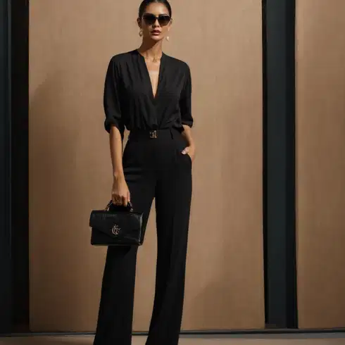 Kombinace Černá/Šedá Businessová Halenka/Dlouhá Halenka/Saténová Halenka/Hedvábná Halenka/Halenka se Stojatým Límcem/Oversize Halenka/Neobvyklá Halenka/Halenka s Dlouhým Rukávem/Slip-on Halenka misspap