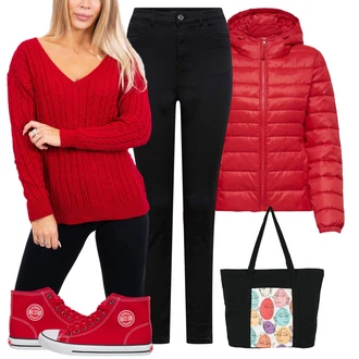Skirt outfits mit Rdeča/Temno Rdeča Vintage superga/Superge Z Bočno Zadrgo/Ozka superga/Platnena superga Big Star "Outfit za Sprehod"