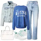 Sportske prevelike majice outfiti image