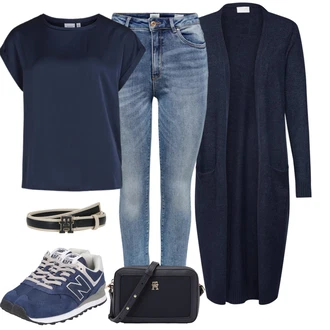 outfit mit Usnjeni pas Tommy Hilfiger "Outfit za Sprehod"