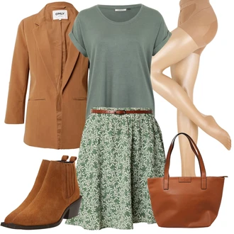 outfit mit Rjava/Bež/Zlati Športni dodatek/Nogavica & Hlačna nogavica Nogavica proti trombozi/Hlačne nogavice velika velikost/Hlačne nogavice/Najlonska nogavica/Kompresijska nogavica Pieces "Outfit za Sprehod"