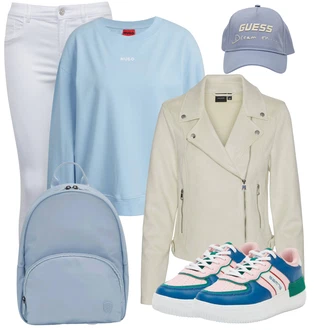 S ramenními vycpávkami Outfit s heys "Outfity na volný čas"Look: S ramenními vycpávkami, Na Procházku
