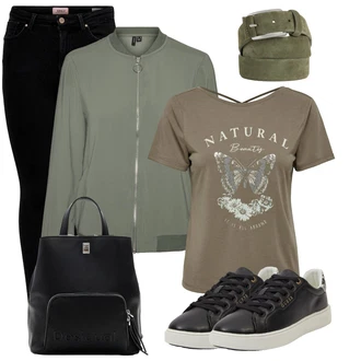 Baseball Outfit s Tmav? zelená Mini batoh/Ta?ka do pasu/K?iltovka Armádní ?epice/Páska s Kapsou/Plá?ová Ta?ka/Pásková ta?ka/Vojenská Ta?ka Geox "Outfity na volný ?as"Look: Volný ?as, Baseball, Jízda na koni