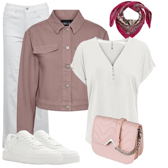 Trendový Outfit s Bílá/Krémová Teniska s dírkovaným vzorem/Letní Tenisky/Kožené Tenisky/Nízká Teniska/Teniska na platformě/Úzká Teniska Aldo "Outfity na volný čas"Look: Estetika, Ležérní, Klasické, Lev, Moderní, Sportovní, Streetwear, Trendový, Unisex