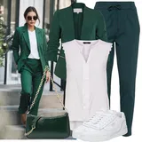 Bílé elegantní halenky & tuniky móda pro plnoštíhlé outfity image