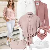 Hnědá, Modrá Vlněná Saka Outfity image