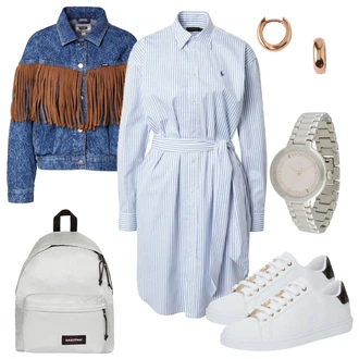 outfit mit Superga Superge z Bleščicami/Teddy Superga/Superge z ježkom Guess "Popolna pomladna obleka"