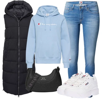 outfit mit Bela/Krem/Rdeča Superga Superge Nizka/Debele Superge/Plato-Sneaker/Skate Obutev Fila "Popolna pomladna obleka"