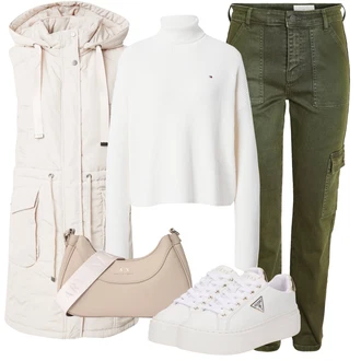 outfit mit Teddy Superga/Superge z ježkom/Superge z Bleščicami Guess "Popolna pomladna obleka"