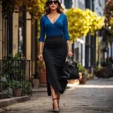 Kombinovat dlouhé šifonové halenky image