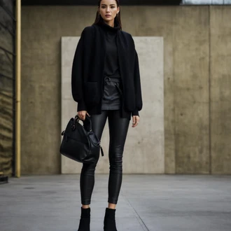 Outfit s Černá/Hnědá Kozačka Kožená bunda/Kotníková Bota s Podšívkou/Špičatá Kozačka/Plochá Kotníková Bota/Kožená kotníková bota/Ovčí Kožešinová Bota/Chelsea Boty/Westernová Kotníková Bota/Vintage Kotníková Bota/Kovbojská kotníková bota river island "Pohřební Oblek S Kalhotami"