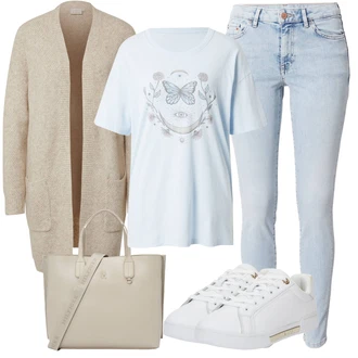 outfit mit Usnjena Jakna ESPRIT "Pomladanski Outfit"