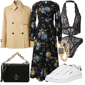 outfit mit Superga Superge z Bleščicami/Superge z ježkom/Teddy Superga Guess "Pomladanski Outfit"