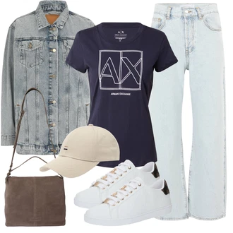 outfit mit Superga Superge z Bleščicami/Teddy Superga/Superge z ježkom Guess "Pomladanski Outfit"