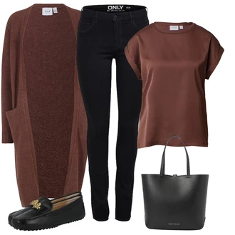 Outfits for chubby mit Črna Jeans Pajkice/Jeggings/Skinny Hlače/Treggings Only "Pomladanski Outfit"