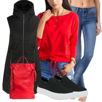 outfit mit Kratka majica/Majica Vrh/party Majica/Dolga srajca/Pletena majica/Pleteni vrh/Priložnostni Vrh/Zgornji del bluze/Klasična Dolžina/3/4 majica basic feel good "Pomladanski Outfit"