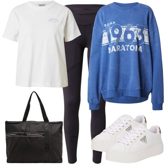 outfit mit Teddy Superga/Superge z ježkom/Superge z Bleščicami Guess "Pomladanski Outfit"